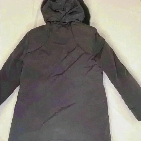 Gallery Faux Fur Zipper Button Down Winter Coat in Black size 10 - Picture 8 of 8